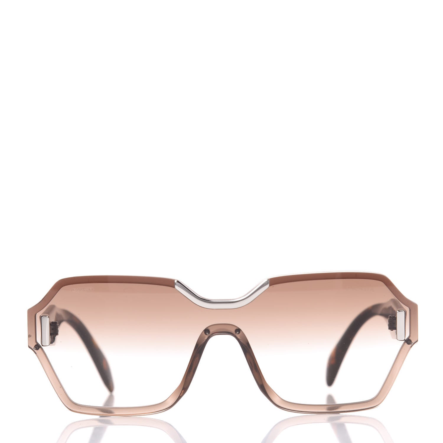 Prada Geometric SPR 15T Sunglasses Tortoise 2 of 8