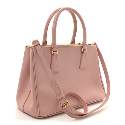 Prada Saffiano Lux Small Double Zip Tote Orchidea 2 of 13
