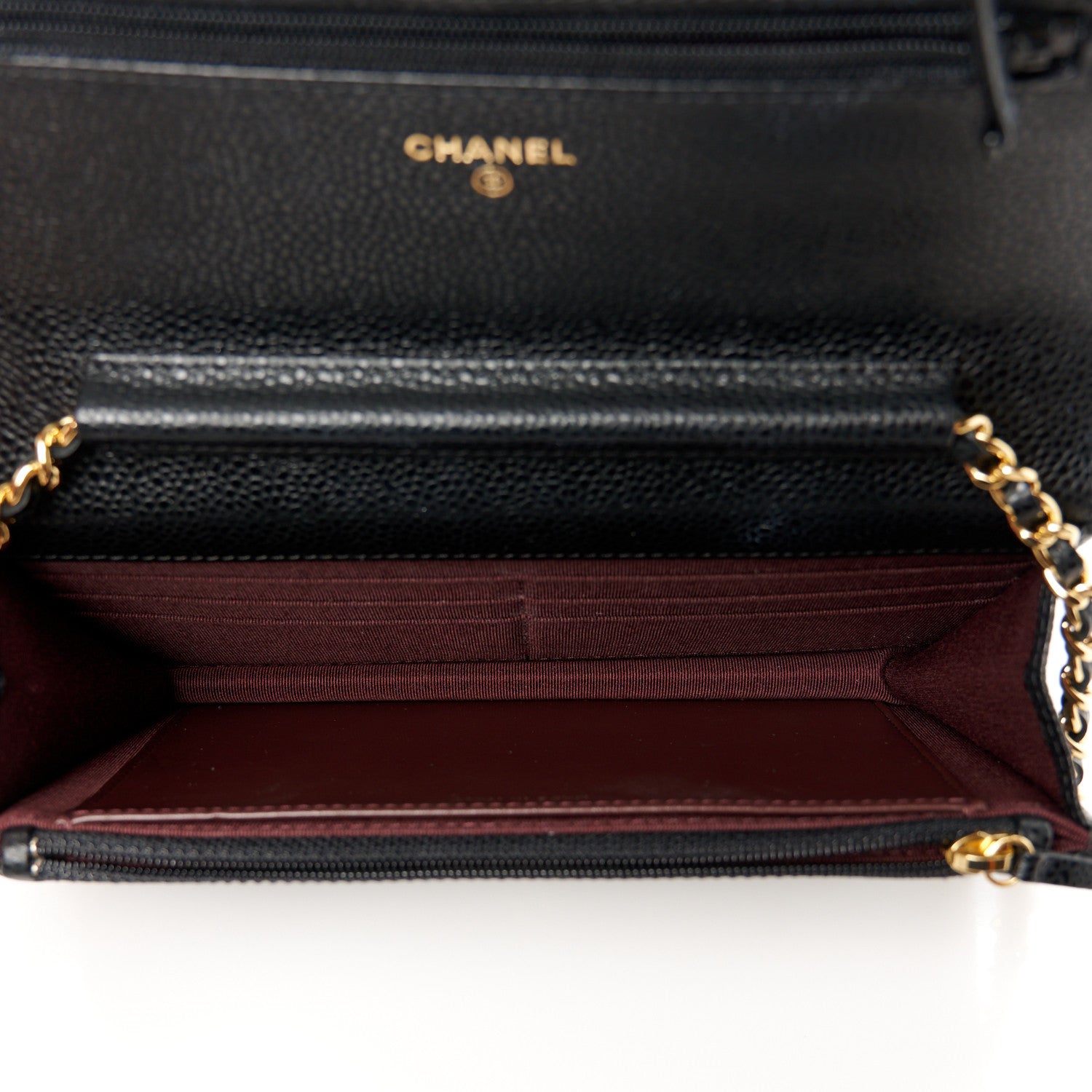 Chanel Caviar Quilted Wallet on Chain WOC Black 5 of 12