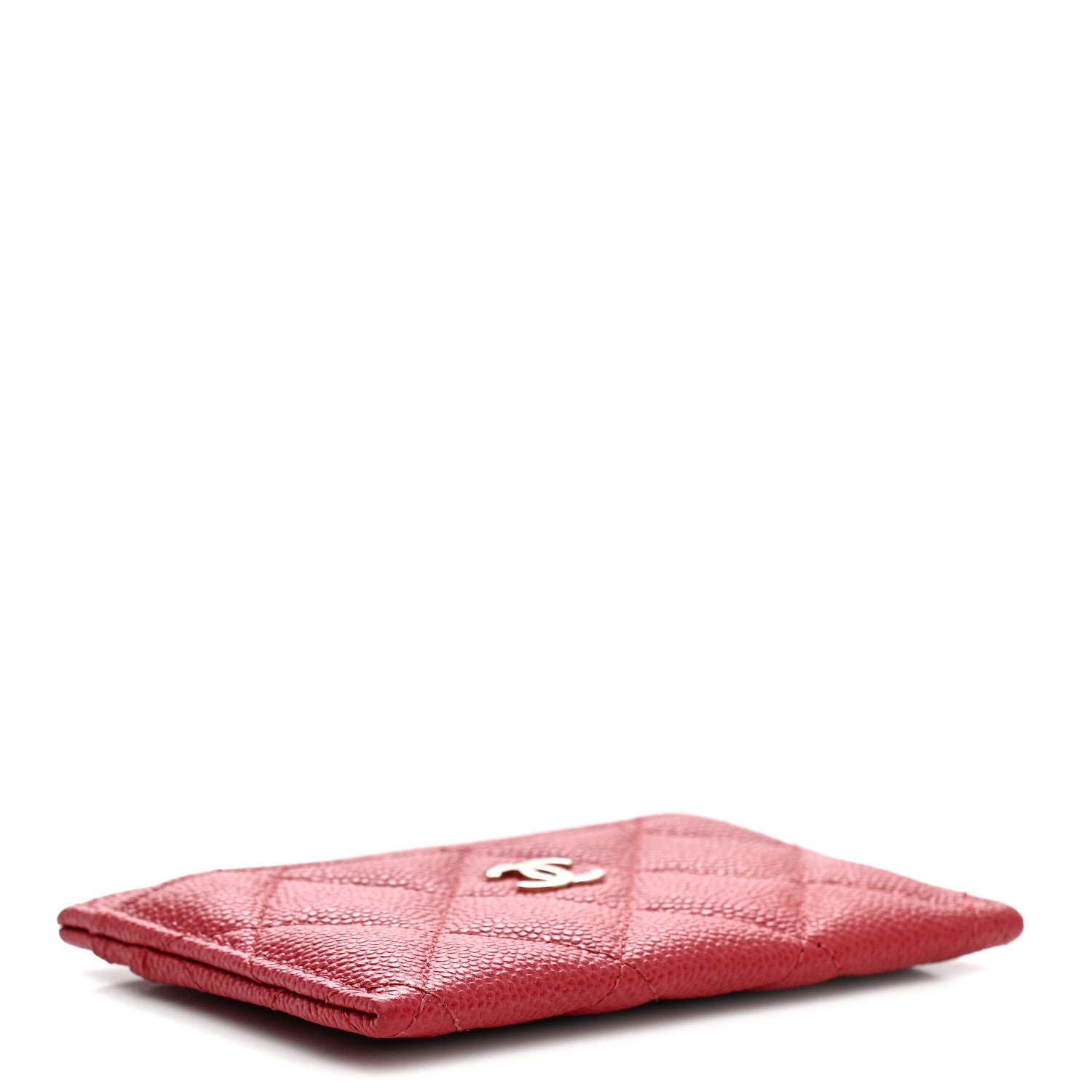 Chanel Caviar Quilted Card Holder Red 4 of 8