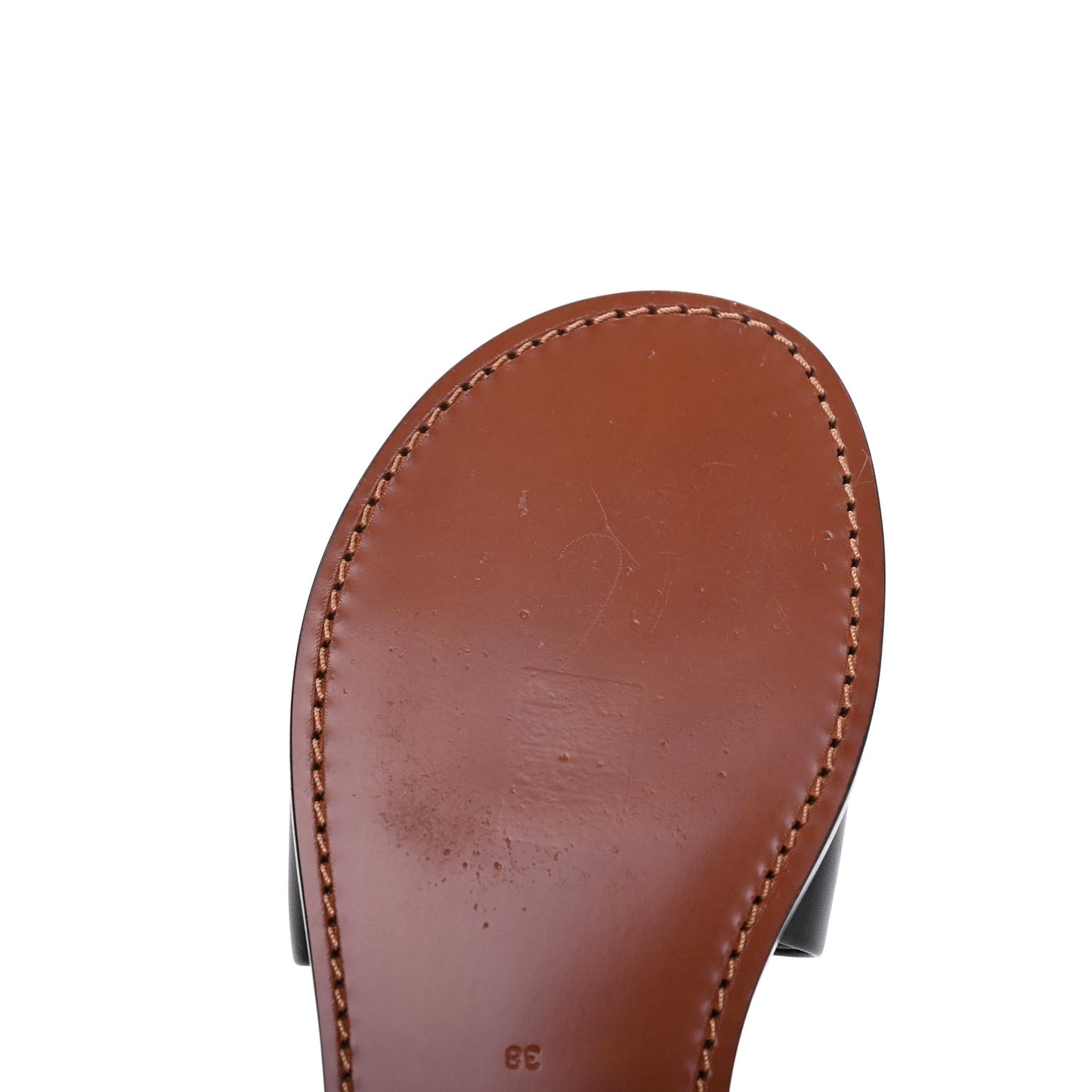 Calfskin Crystal Dio(r)evolution Slide Sandals 38 Black