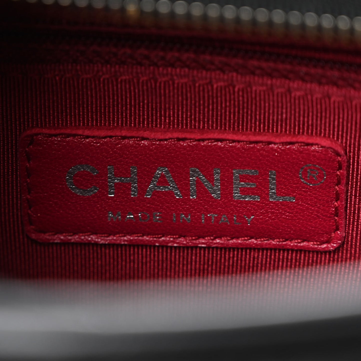 Aged Calfskin Chevron Quilted Small Gabrielle Hobo Black