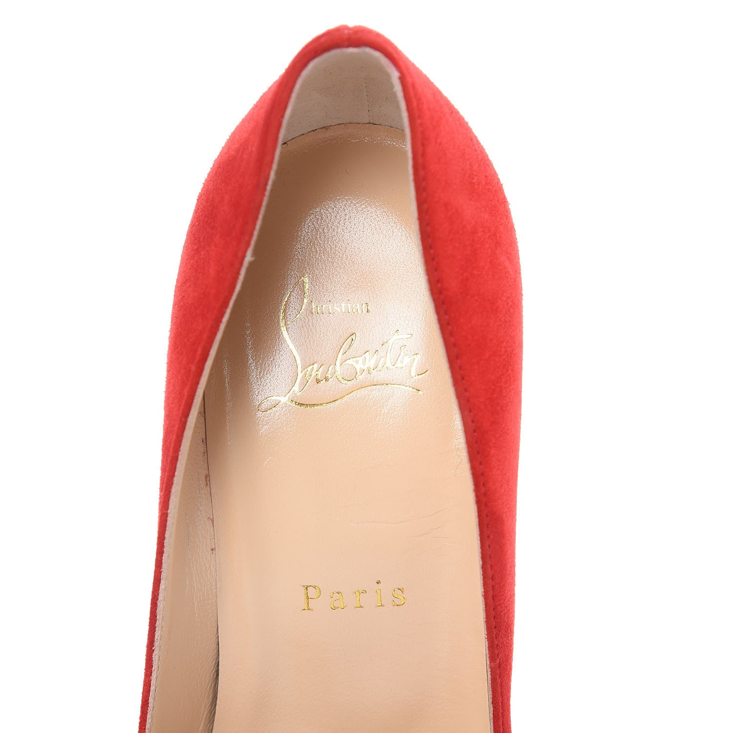 Christian Louboutin Veau Velours Eloise 100 Pumps 38.5 Loubi 6 of 11