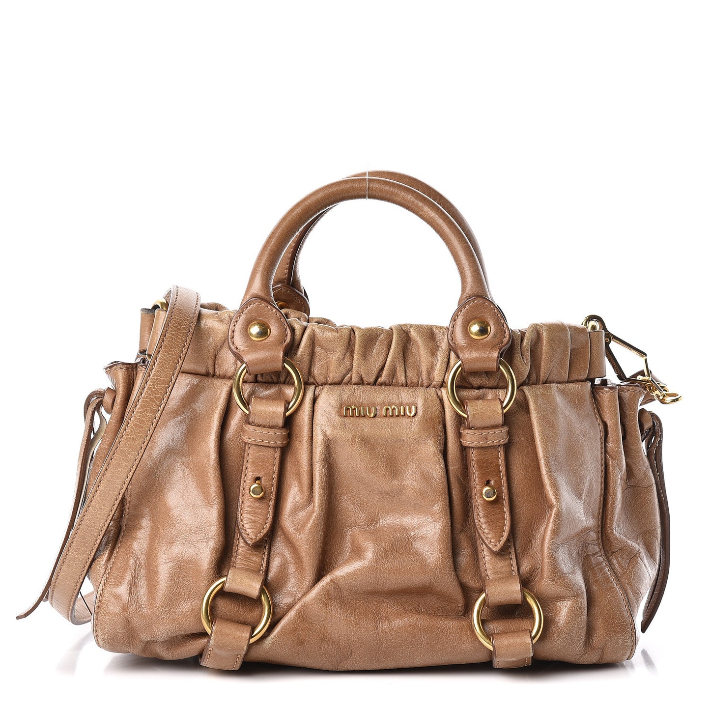 Vitello Lux Mini Gathered Tote