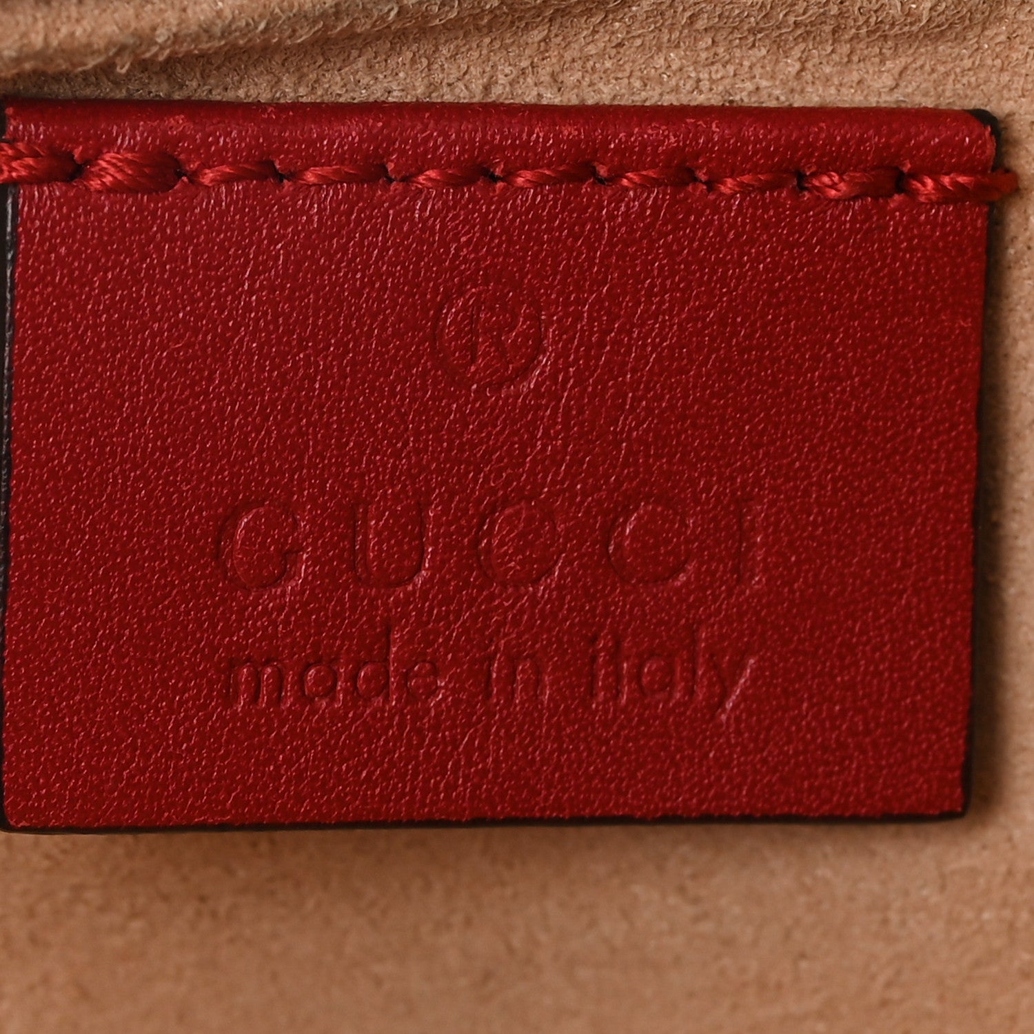 Gucci Calfskin Matelasse Super Mini GG Marmont Shoulder Bag Hibiscus Red 6 of 11