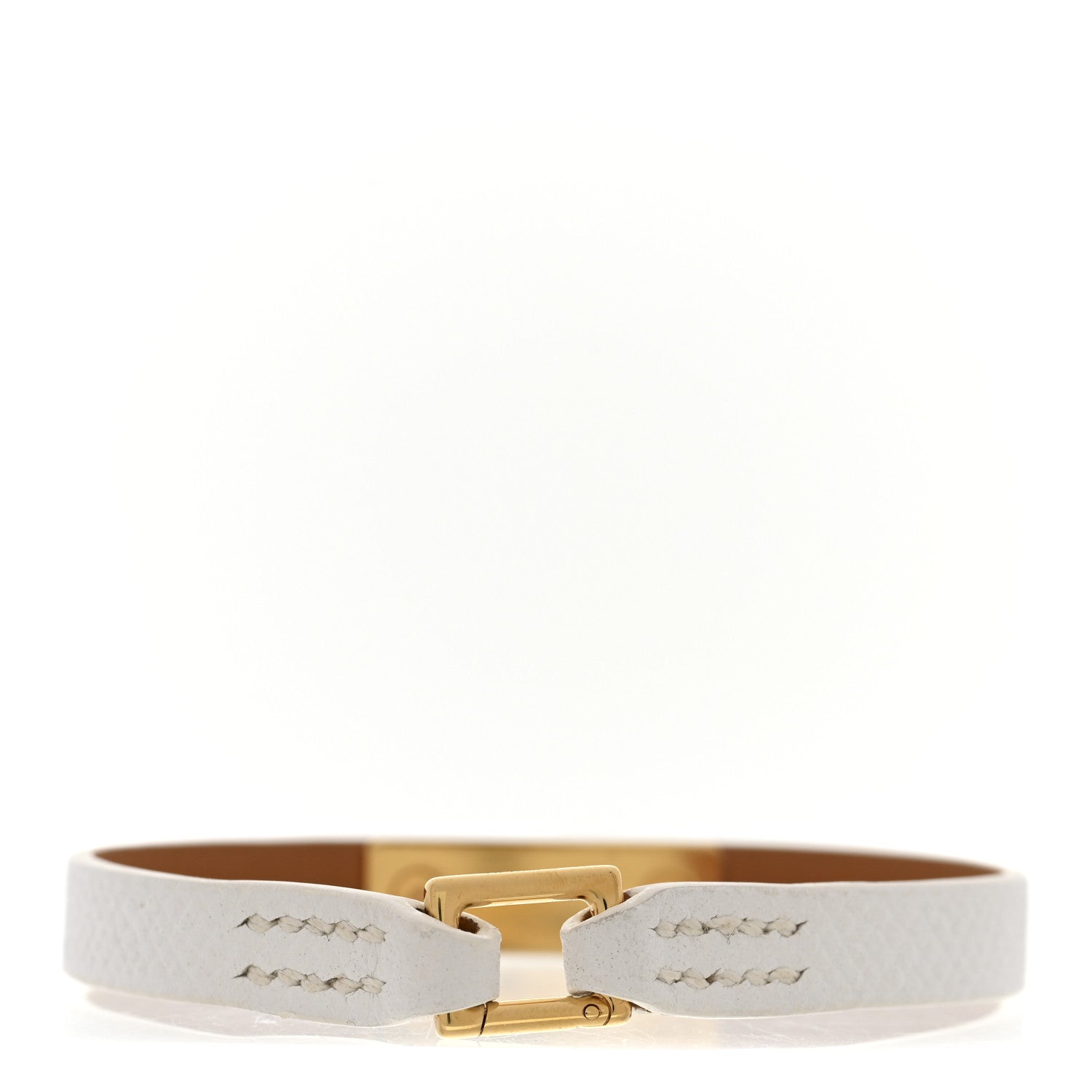 Hermes Epsom Micro Rivale Bracelet M White 3 of 7
