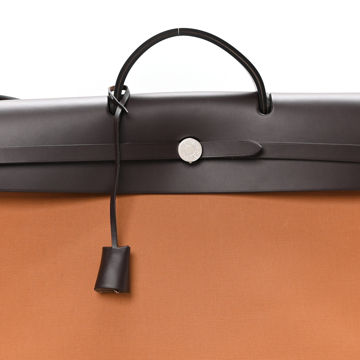Hermes Military Toile Vache Hunter Herbag Cabine Zip 50 Dune Etoupe Ebene 8 of 10