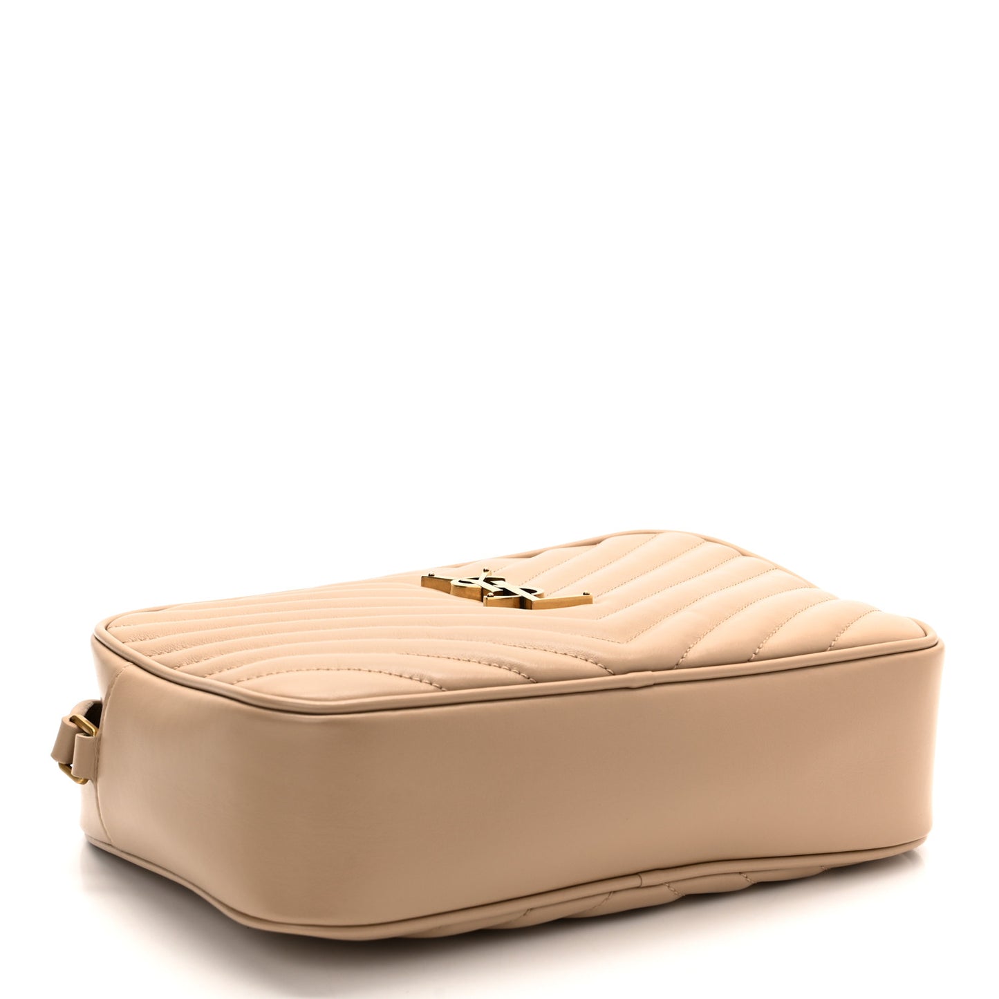 Calfskin Matelasse Monogram Lou Camera Bag Dark Beige