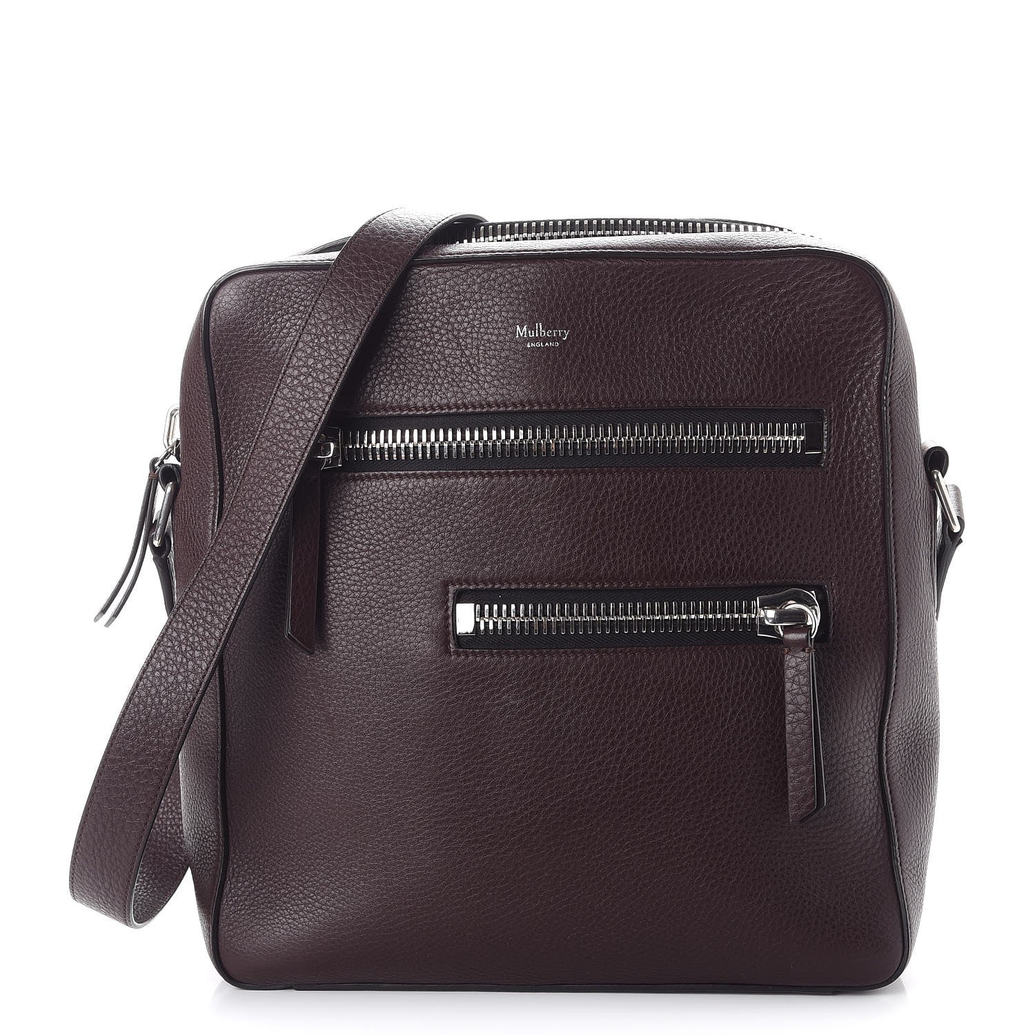 Mulberry Grained Calfskin Small Kenrick Reporter Chocolate 1 of 9