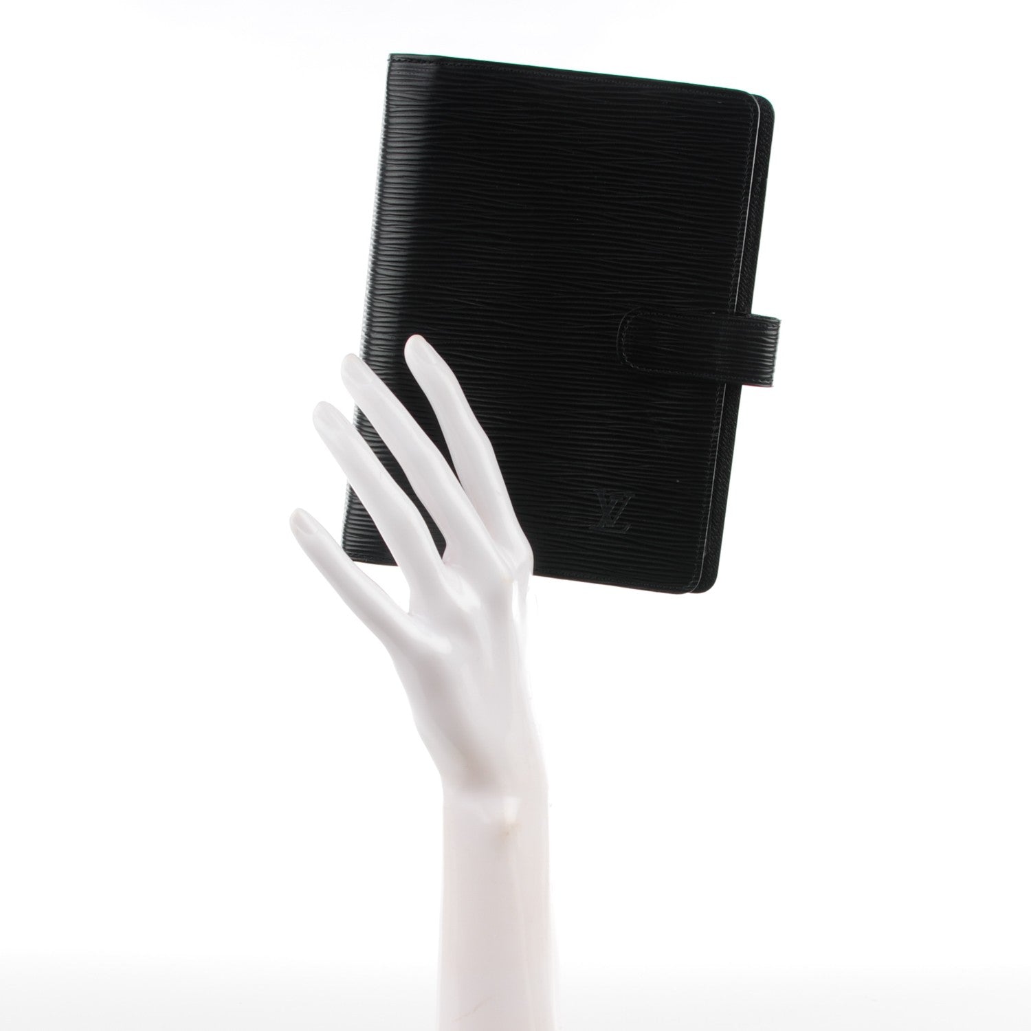 Louis Vuitton Epi Small Ring Agenda Cover Black 2 of 7