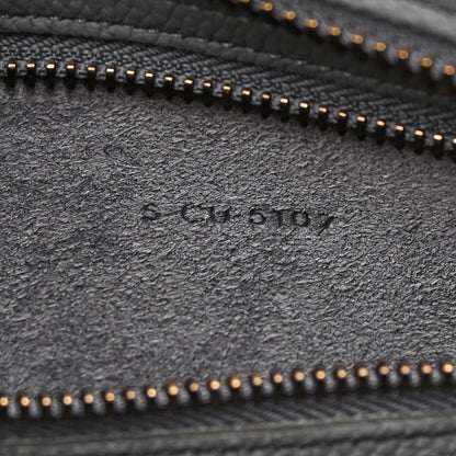 Celine Drummed Calfskin Mini Luggage Kohl 7 of 18