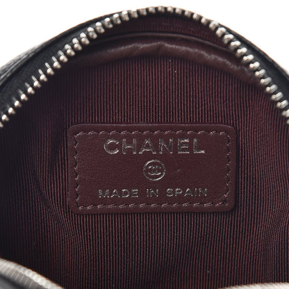 Chanel Caviar Quilted Zip Around Classic Coin Purse Black 6 of 7
