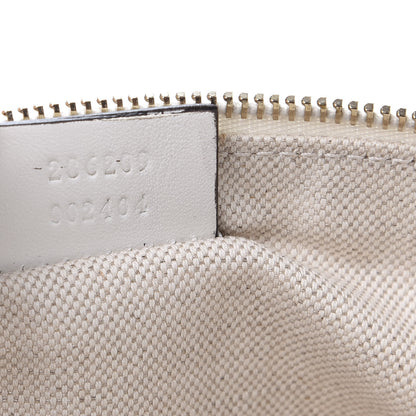 Gucci Canvas Umbrella Zip Top Pouch Yellow White 7 of 7