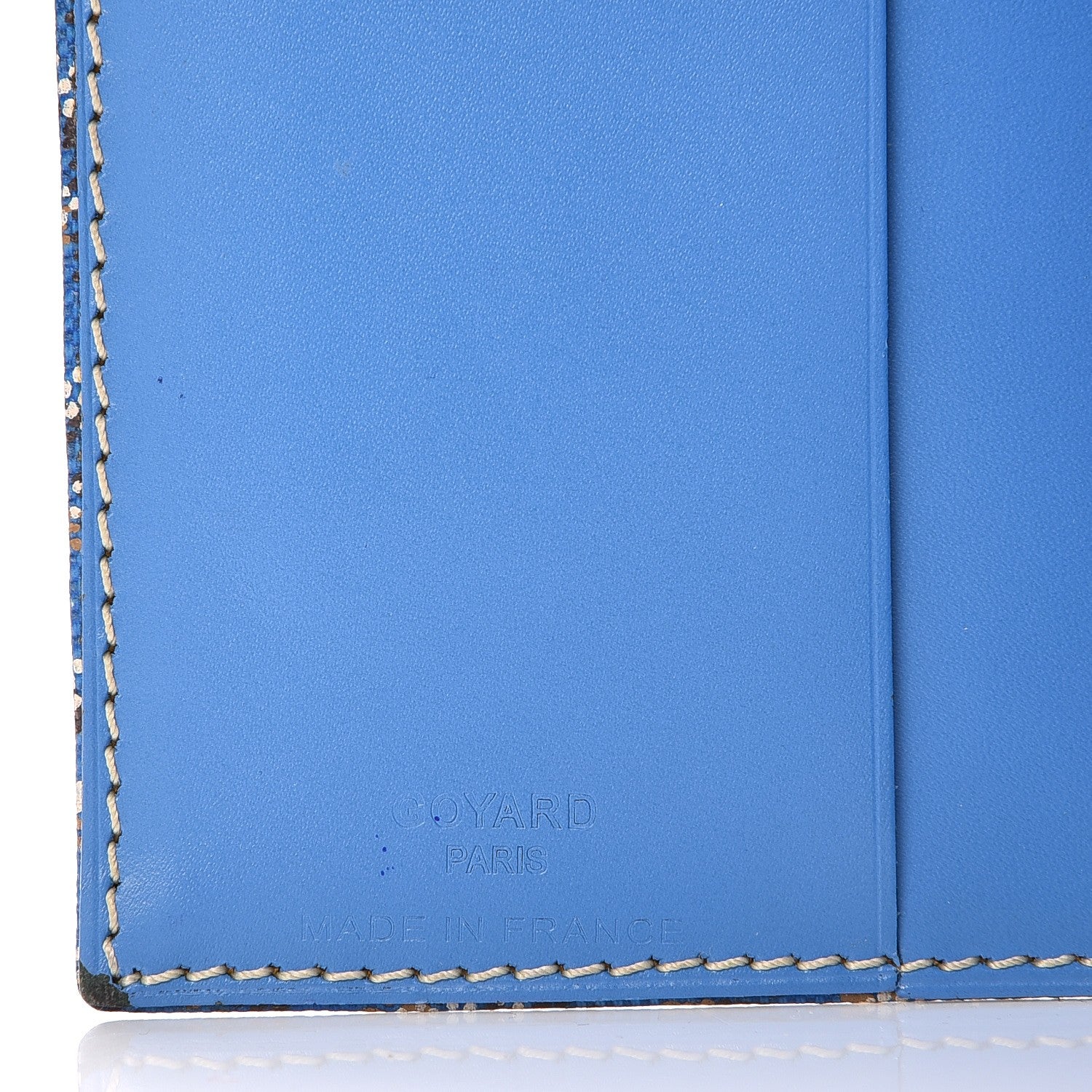 Goyard Goyardine Passport Holder Sky Blue 6 of 10