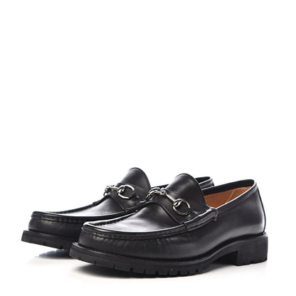 Gucci Laredo Calfskin Mens Horsebit Loafers 11 Black 3 of 10