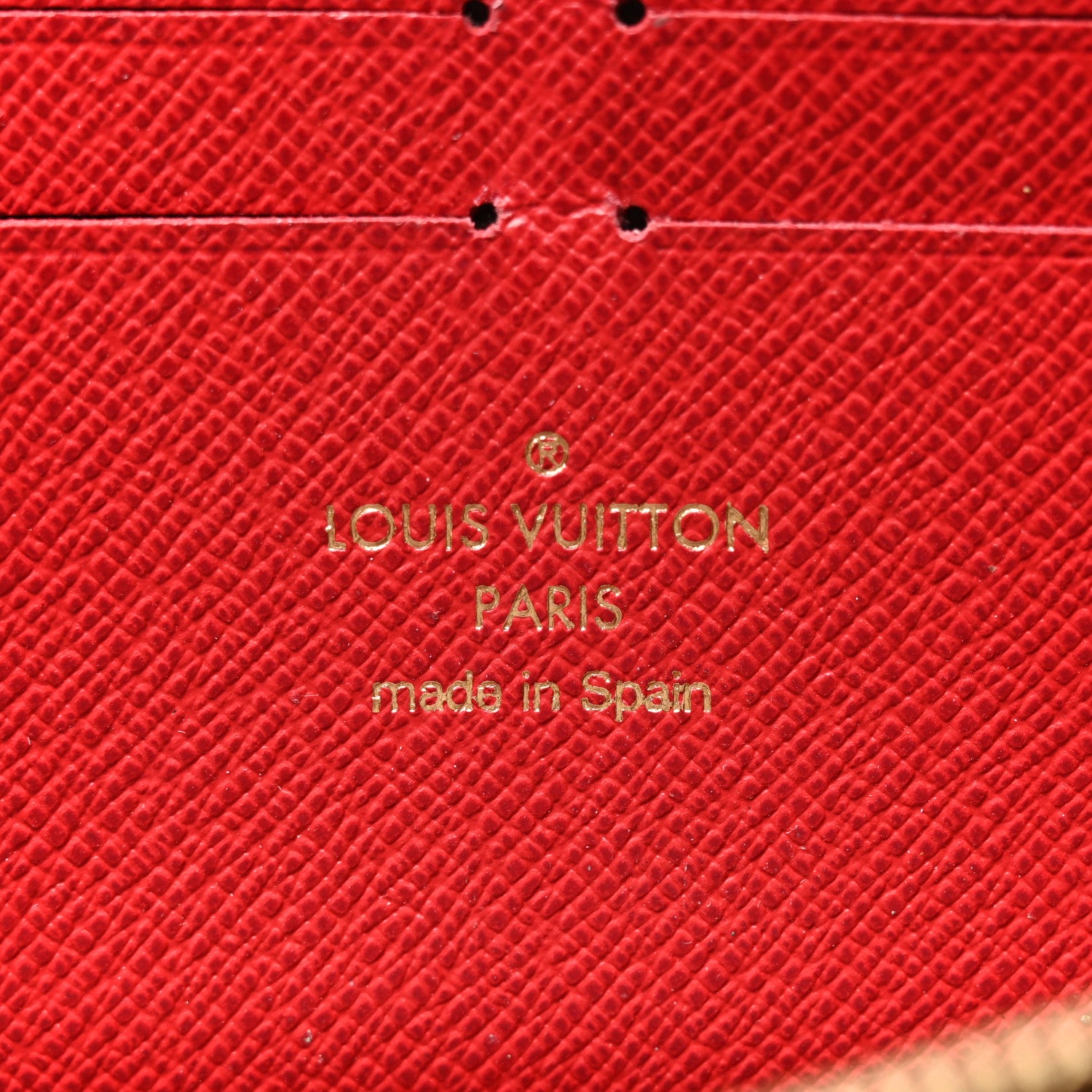 Louis Vuitton Damier Ebene Clemence Wallet Cherry 6 of 10