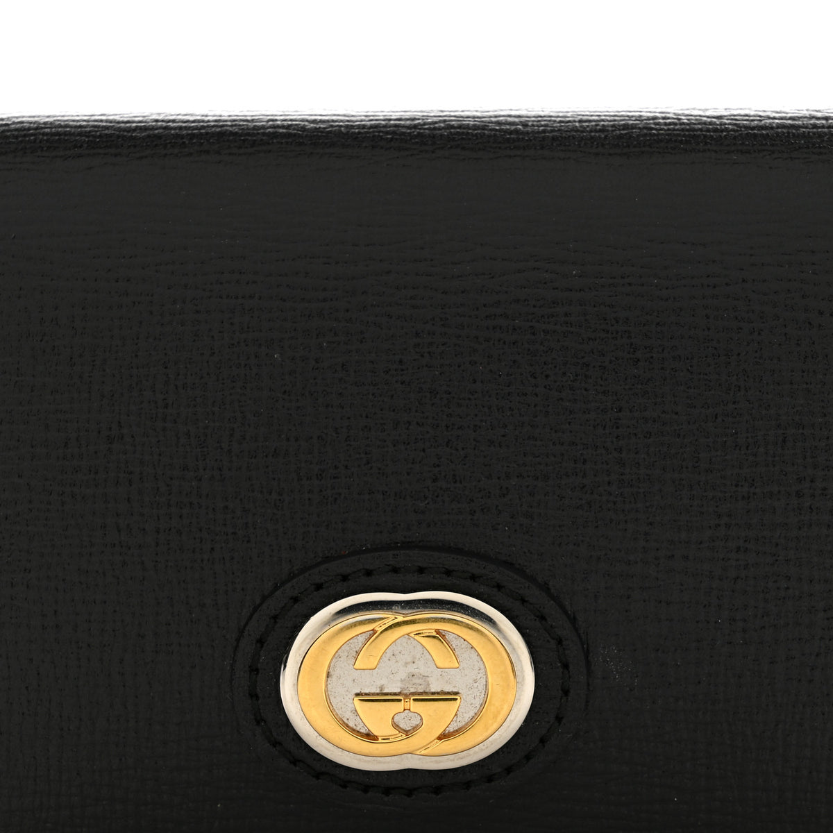 Gucci Azalea Calfskin Marina Card Case Black 9 of 10