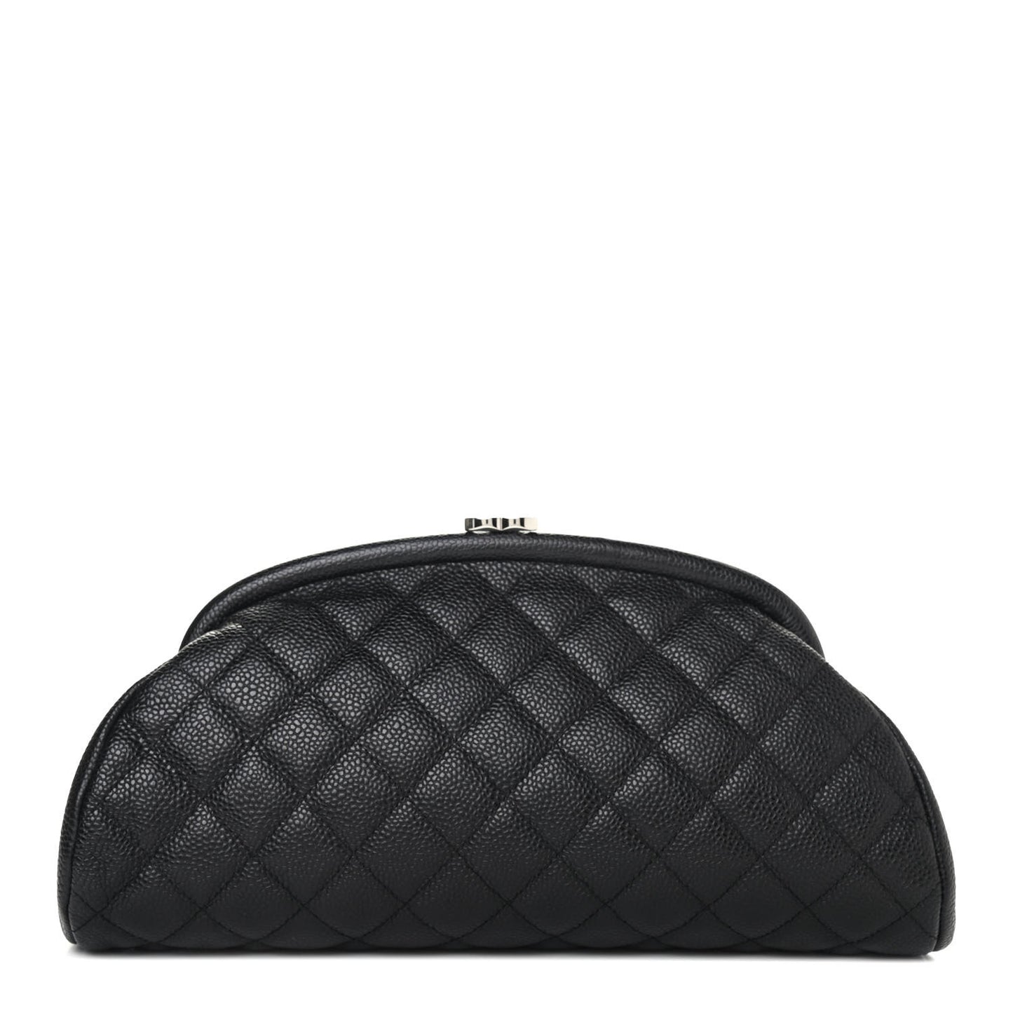 Caviar Quilted Timeless Clutch Black