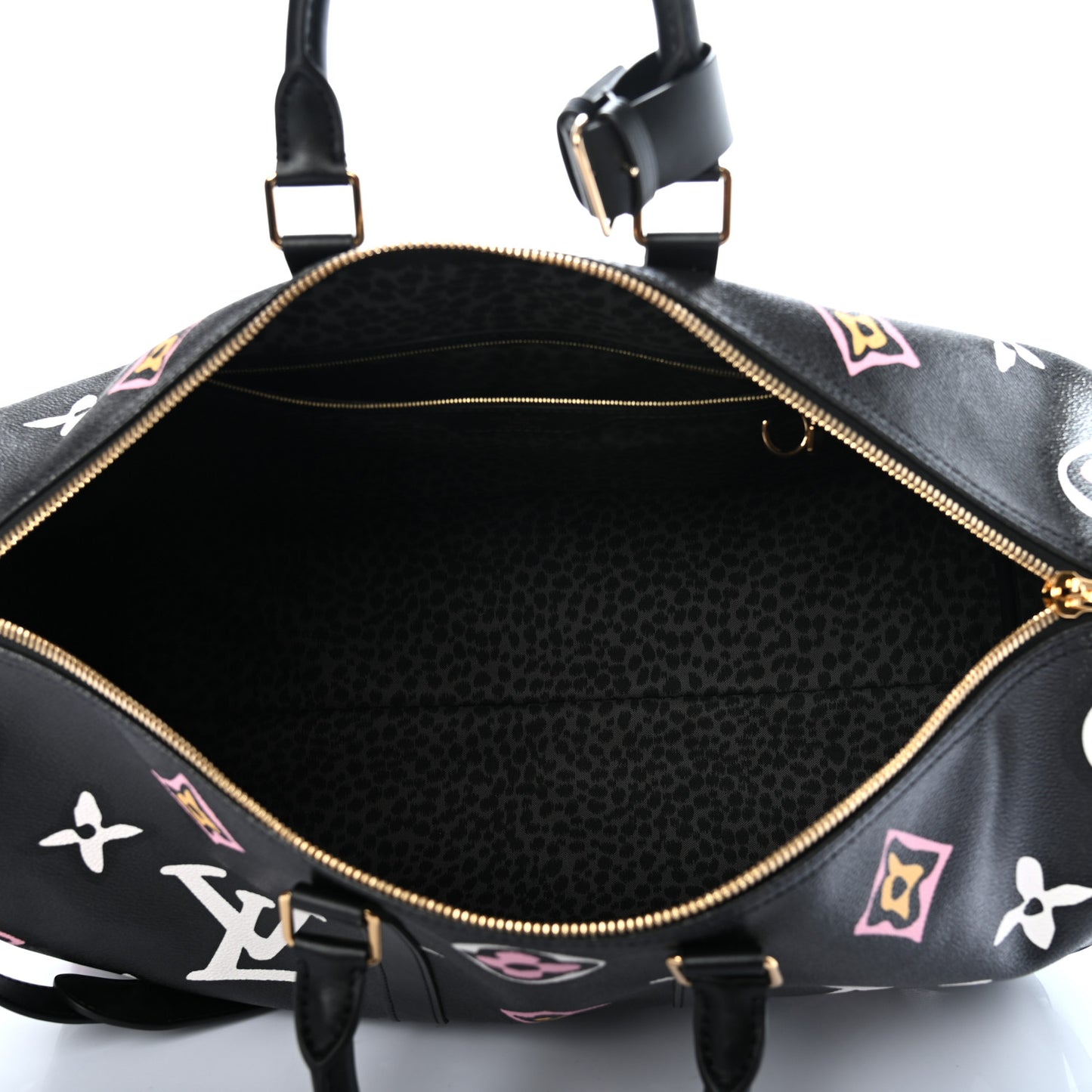 Monogram Giant Wild At Heart Keepall Bandouliere 45 Black