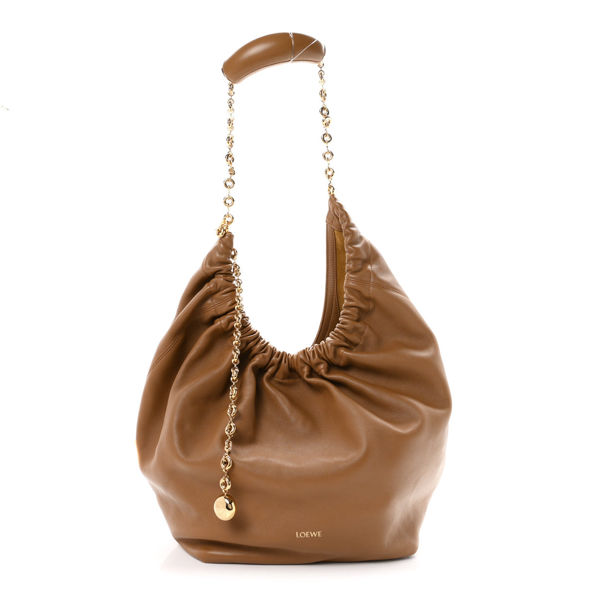 Loewe Mellow Nappa Medium Squeeze Bag Oak 1 of 11