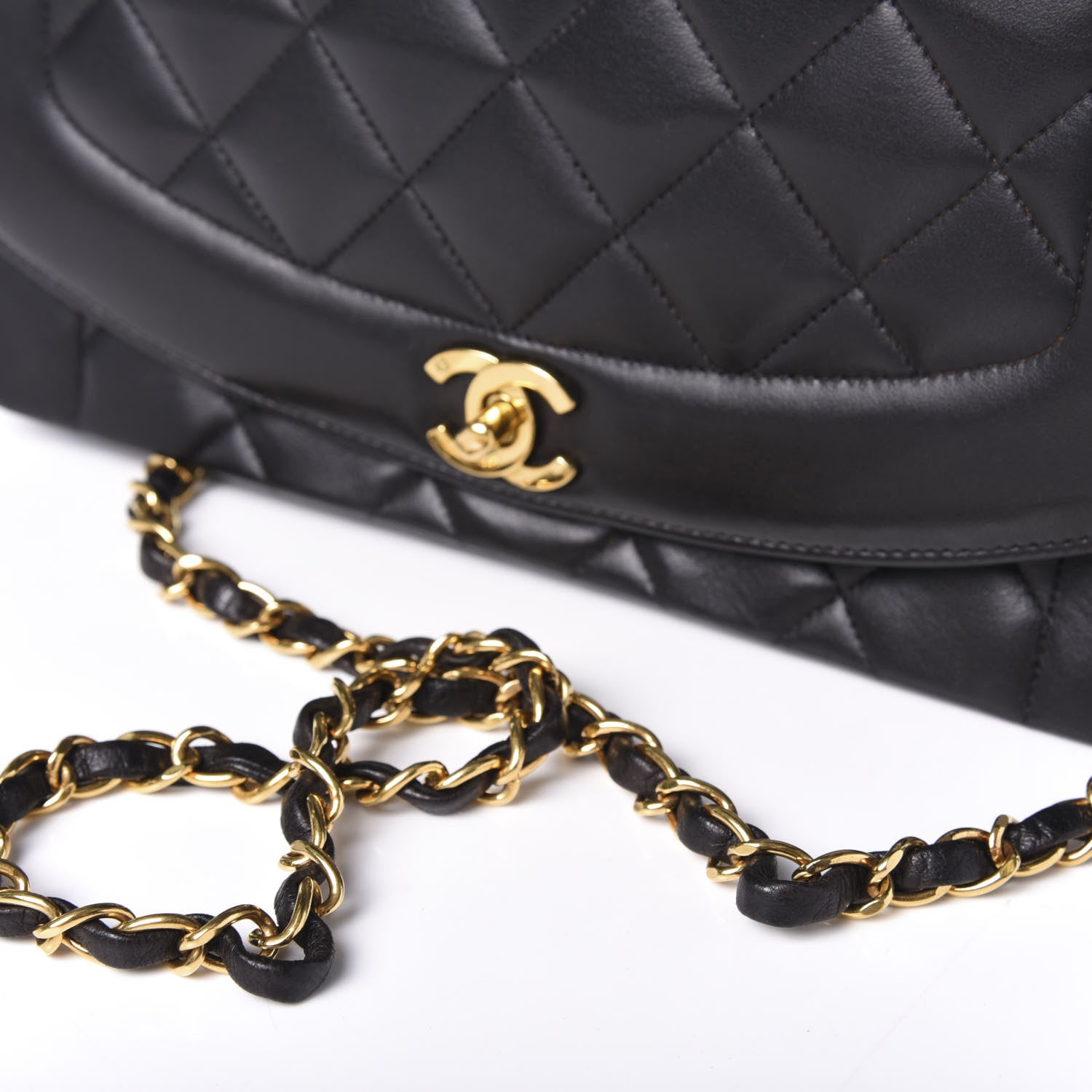 Chanel Lambskin Quilted Medium Single Flap Black 16 of 16