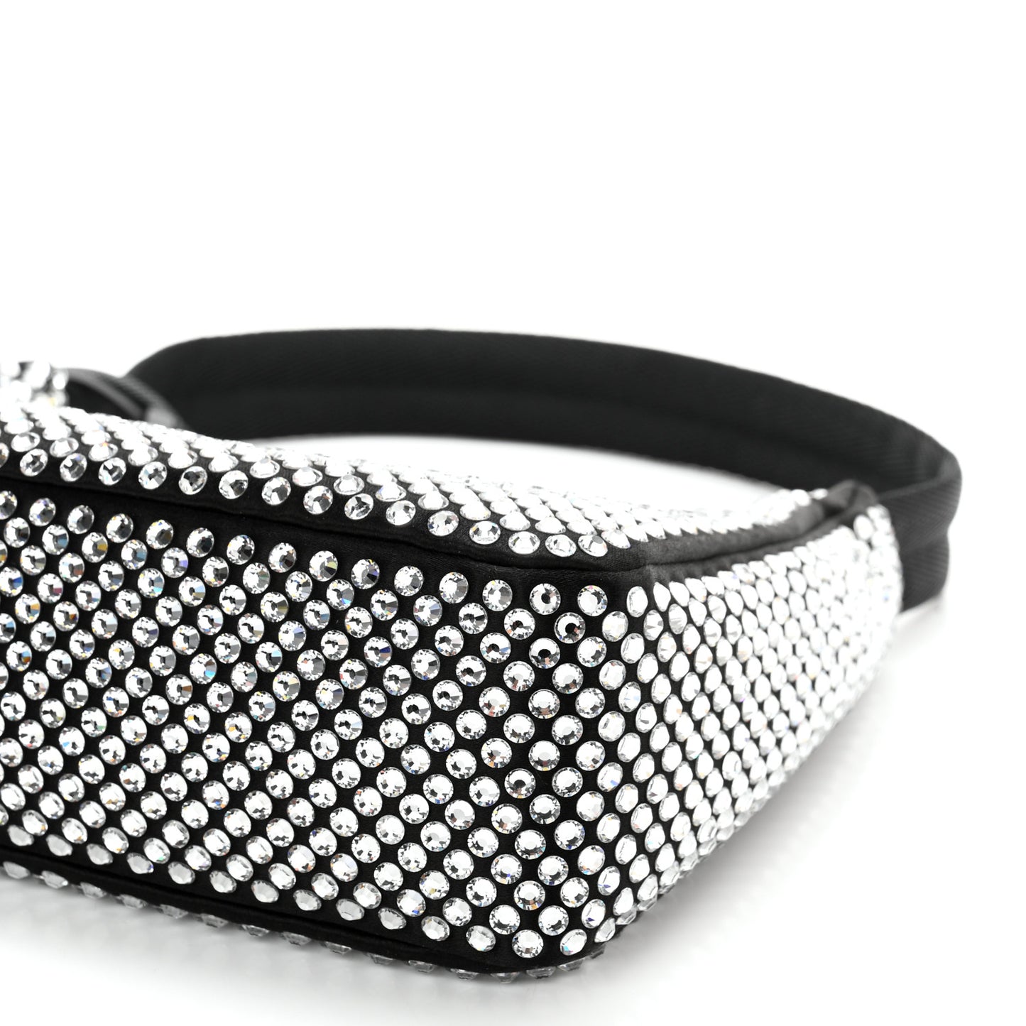 Satin Crystal Mini Re-Edition 2000 Bag Cristal