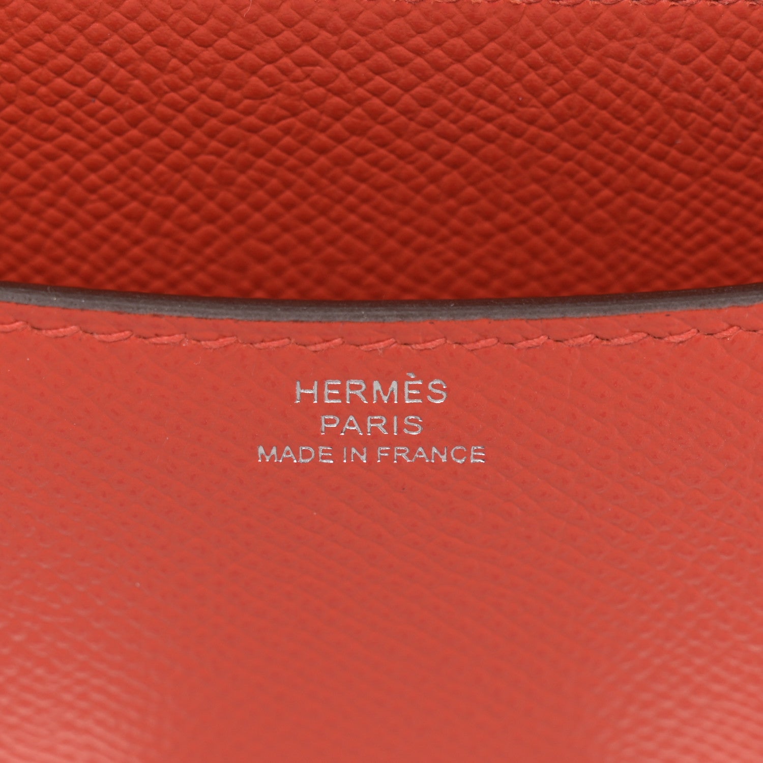 Hermes Epsom Enamel Constance 18 Capucine Sanguine 6 of 11