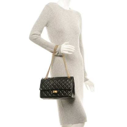 Chanel Aged Calfskin Quilted 2.55 Reissue 226 Flap Black 2 of 8