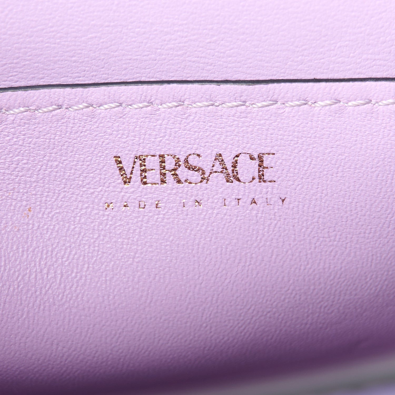 Versace Calfskin Small La Medusa Top Handle Handbag Lilac 6 of 11