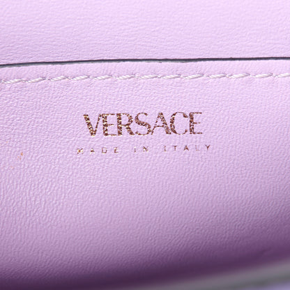 Versace Calfskin Small La Medusa Top Handle Handbag Lilac 6 of 11