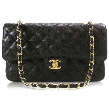 Chanel Caviar Quilted Medium Double Flap Black 1 of 11