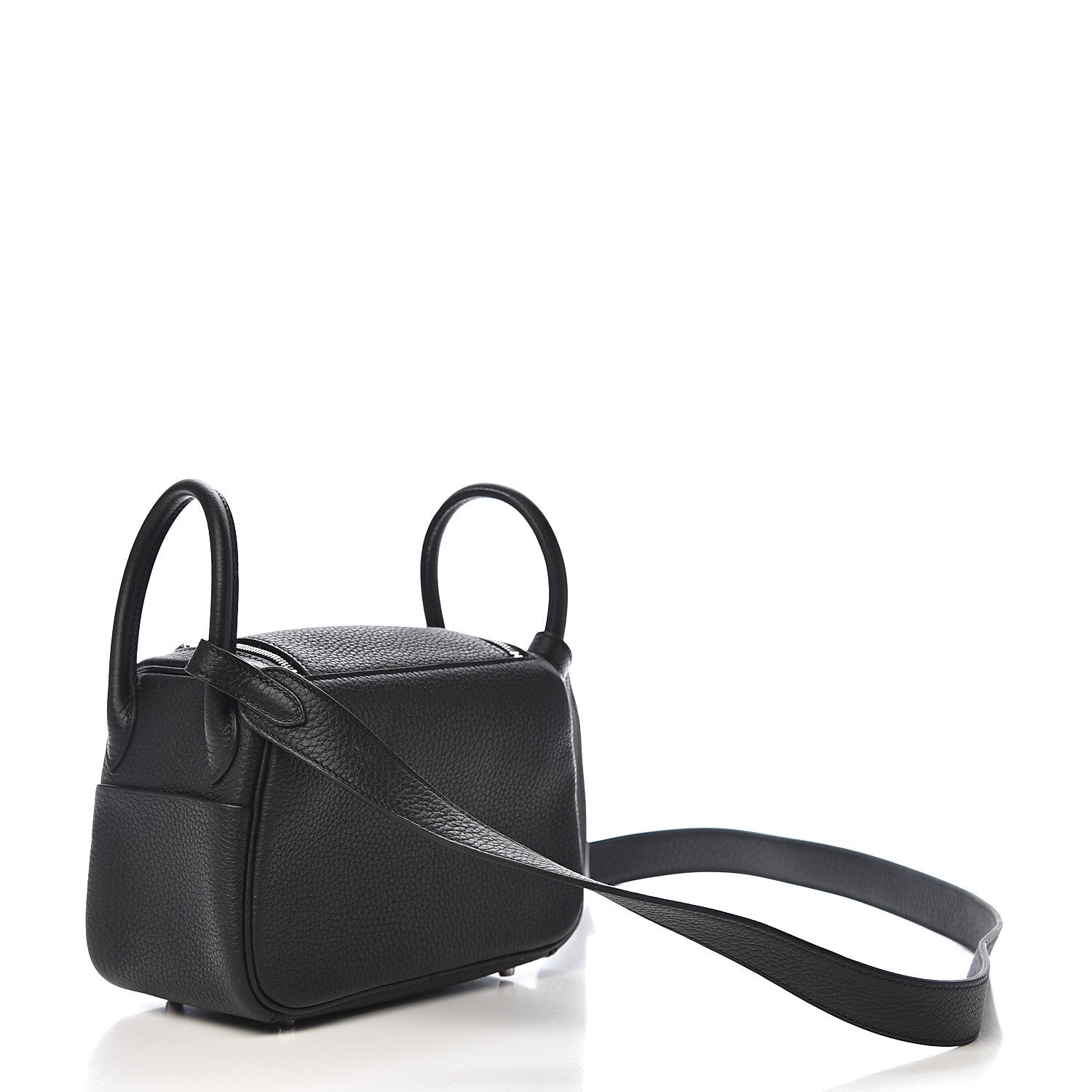 Hermes Taurillon Clemence Mini Lindy 20 Black 2 of 10