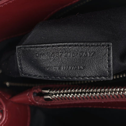 Saint Laurent Calfskin Y Quilted Monogram Medium Loulou Chain Satchel Palissandre 7 of 13