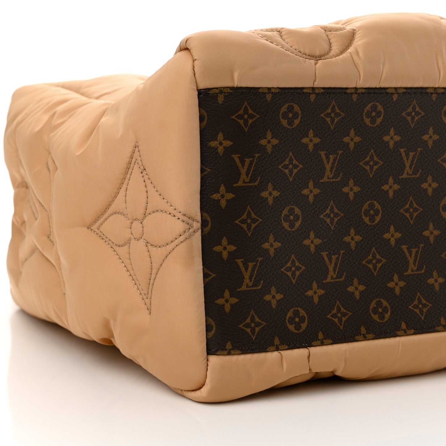 Econyl Monogram Pillow Giant Onthego GM Beige