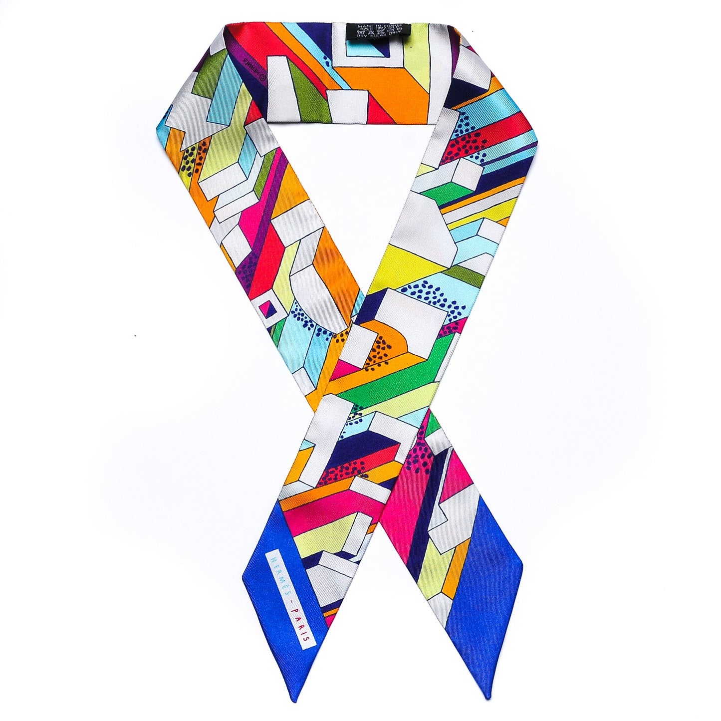 Silk On A Summer Day Twilly Bleu Roy Rouge Vert