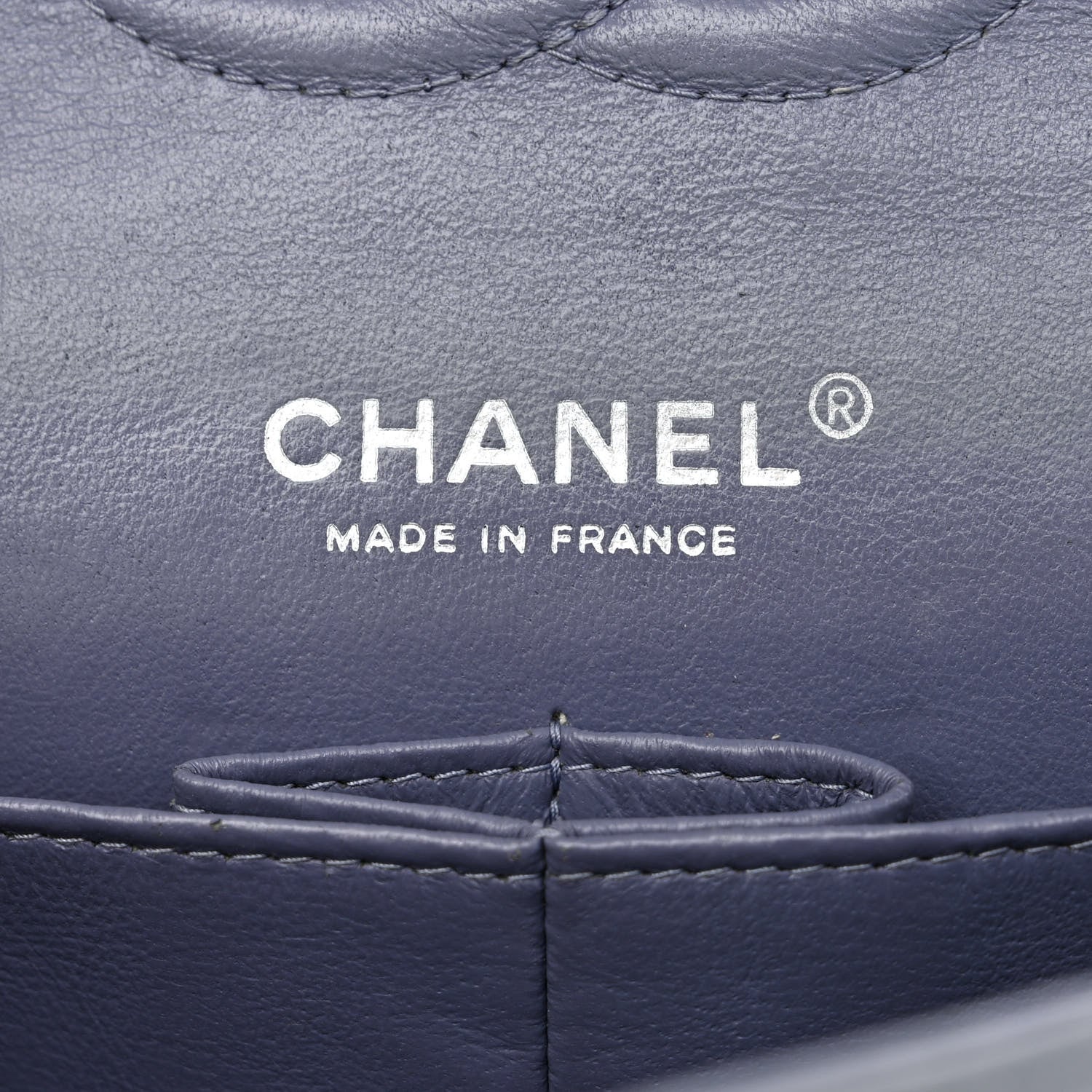 Chanel Lambskin Quilted Medium Double Flap Dark Grey 6 of 17