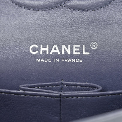 Chanel Lambskin Quilted Medium Double Flap Dark Grey 6 of 17