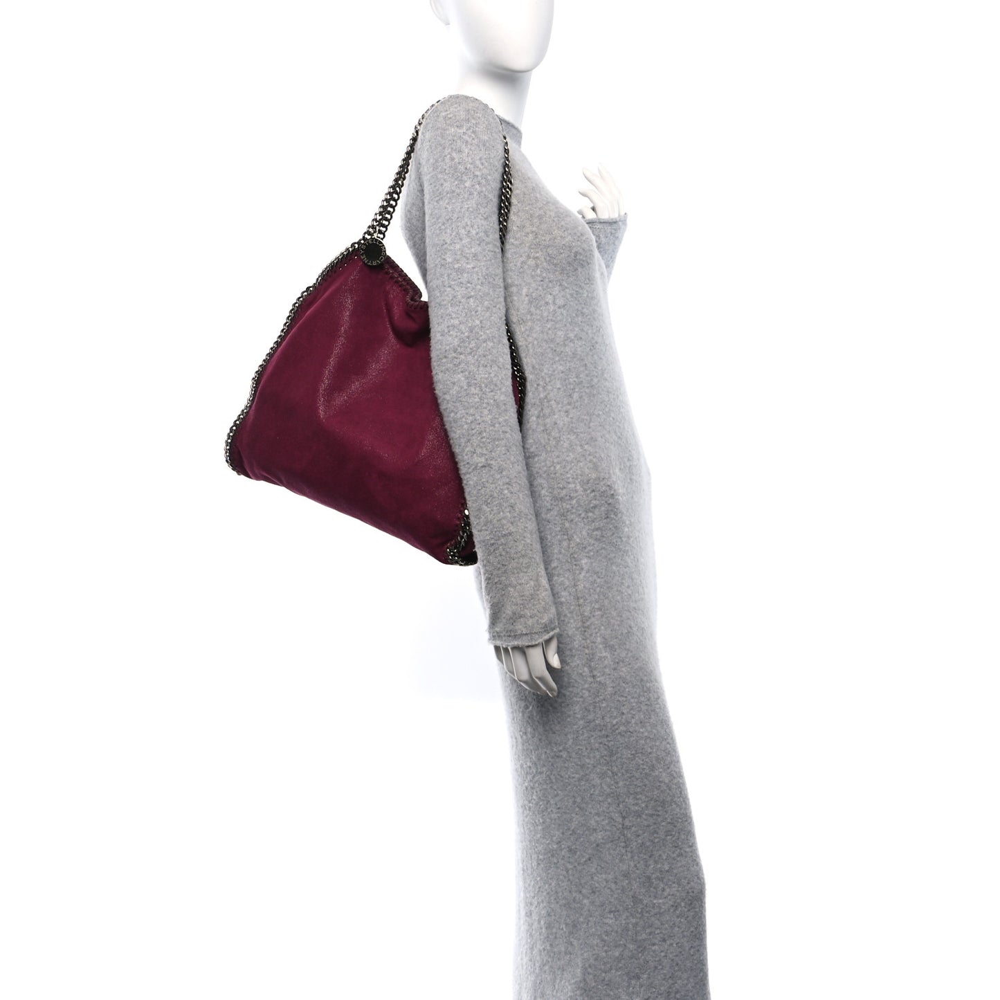 Shaggy Deer Falabella Tote Plum