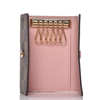 Louis Vuitton Damier Ebene Multicles 6 Key Holder Rose Ballerine 5 of 8