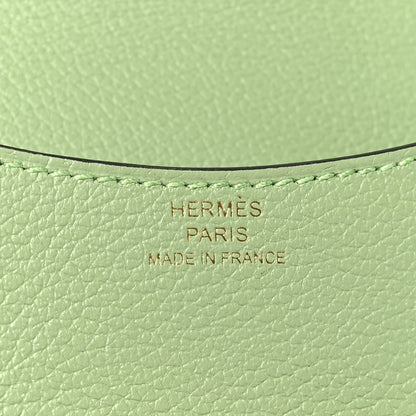 Hermes Evercolor Constance Slim Wallet Vert Criquet 7 of 12