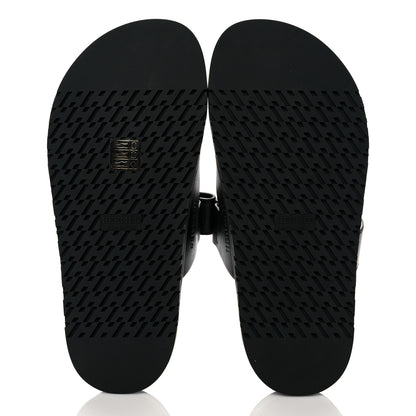 Hermes Calfskin Womens Chypre Sandals 38 Black 5 of 11