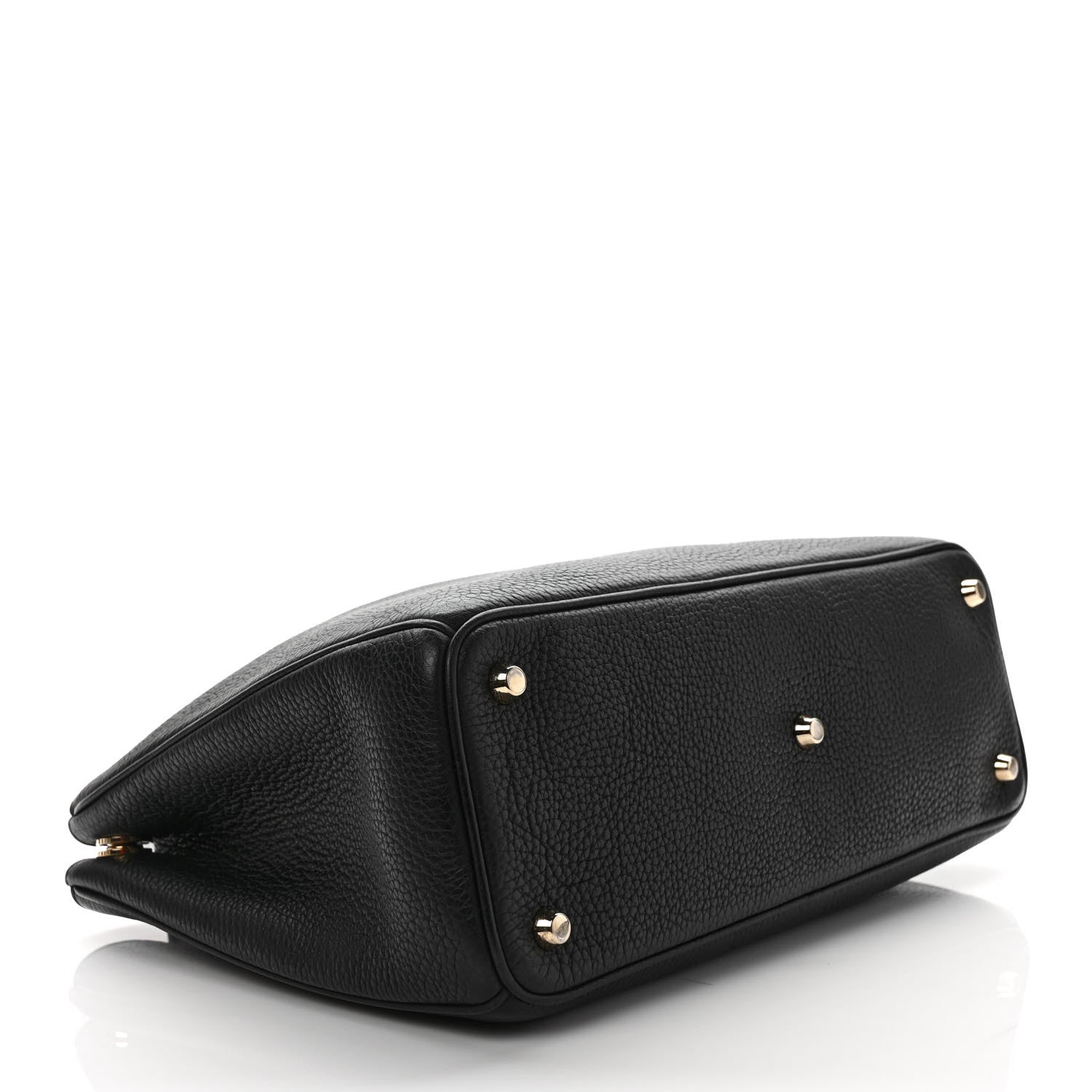 Christian Dior Bullcalf Medium Diorissimo Tote Black Rose Indien 4 of 10