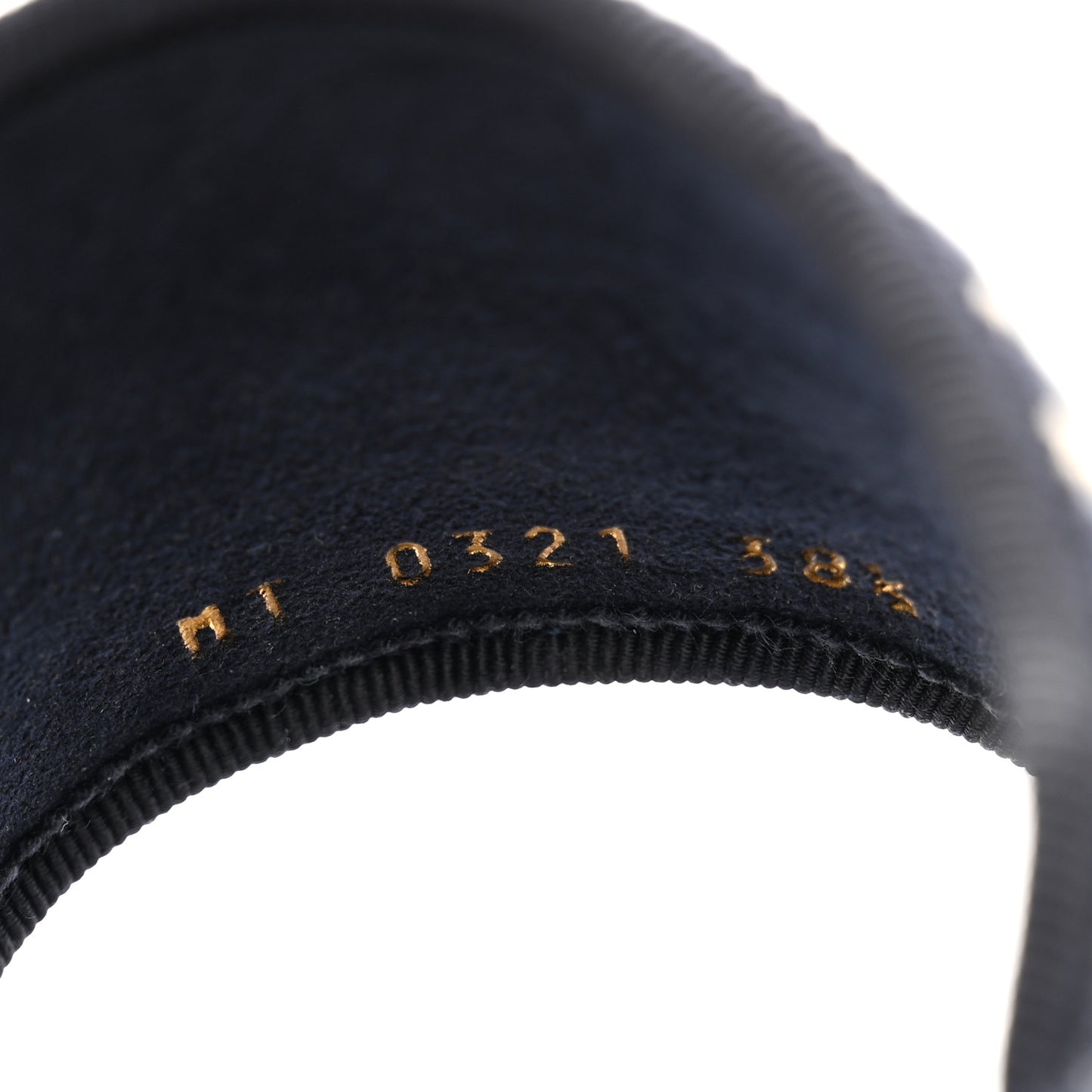 Velvet Oblique Chez Moi Sandal 38.5 Deep Blue