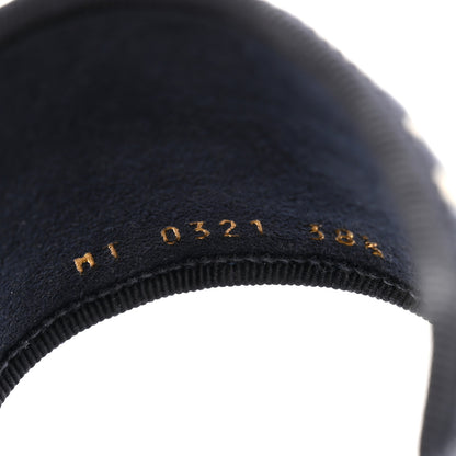 Christian Dior Velvet Oblique Chez Moi Sandal 38.5 Deep Blue 8 of 8