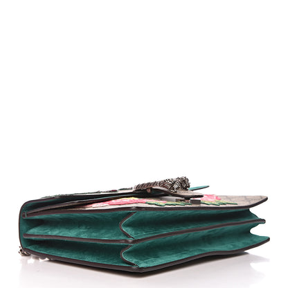 Gucci GG Supreme Monogram Embroidered Medium Dionysus Shoulder Bag Emerald 4 of 11