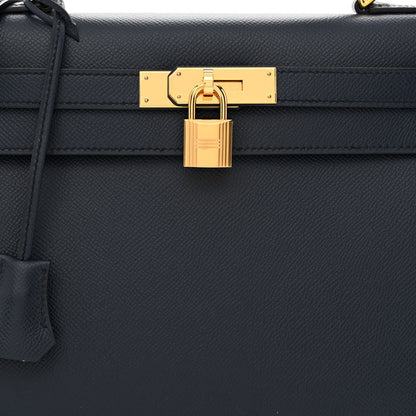 Hermes Epsom Kelly Sellier 28 Bleu Indigo 8 of 11