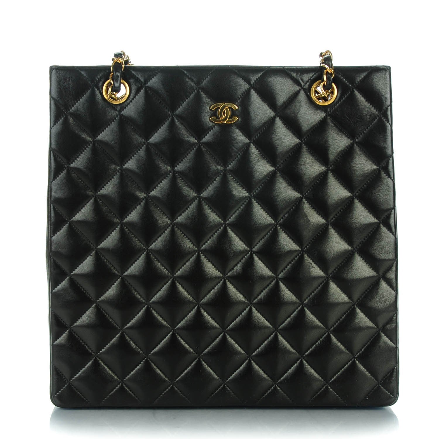 Chanel Lambskin Quilted Shoulder Bag Black 1 of 9