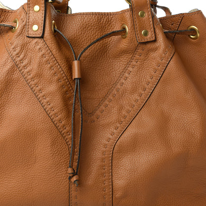 Saint Laurent Calfskin Reversible Double Sac Y Tote Tan Ivory 8 of 16