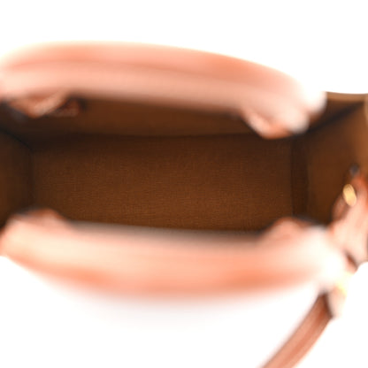 Celine Triomphe Canvas Calfskin Mini Vertical Cabas Tan 5 of 12