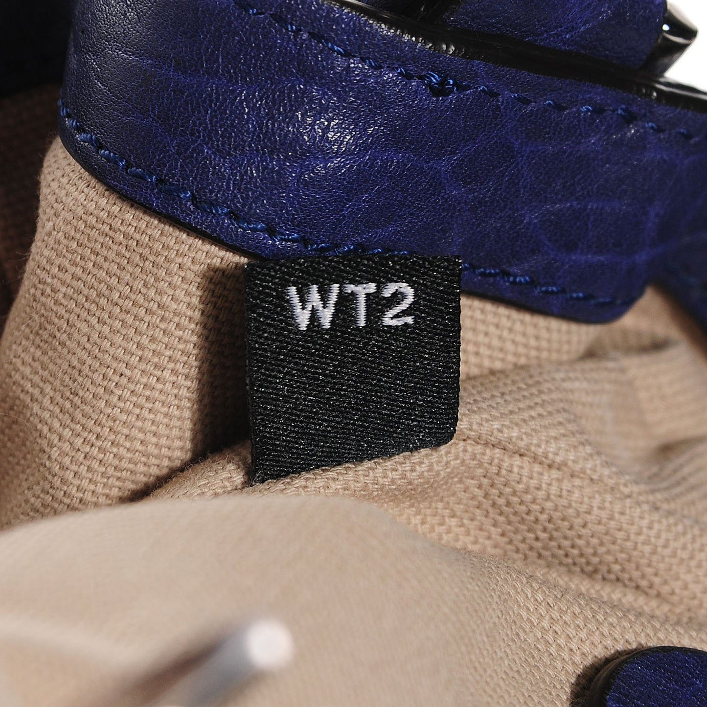 Shrunken Calfskin Medium Alexa Indigo